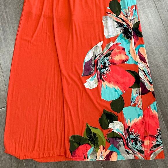 Tommy Bahama Sz S Madalena Rose Floral Maxi Dress Sleeveless Tropical Hibiscus - Picture 11 of 13